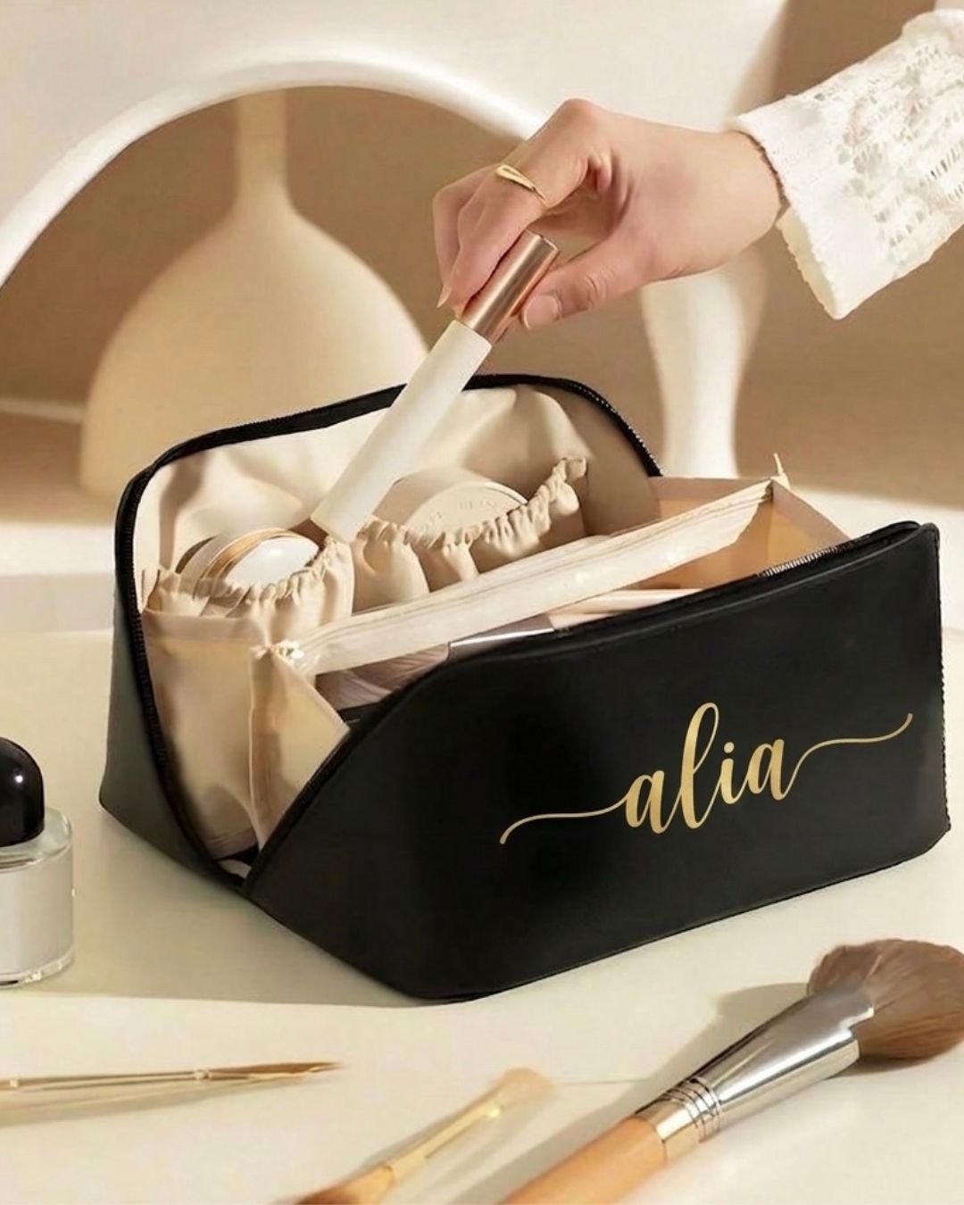 Customised Luxe Vanity Makeup Pouch