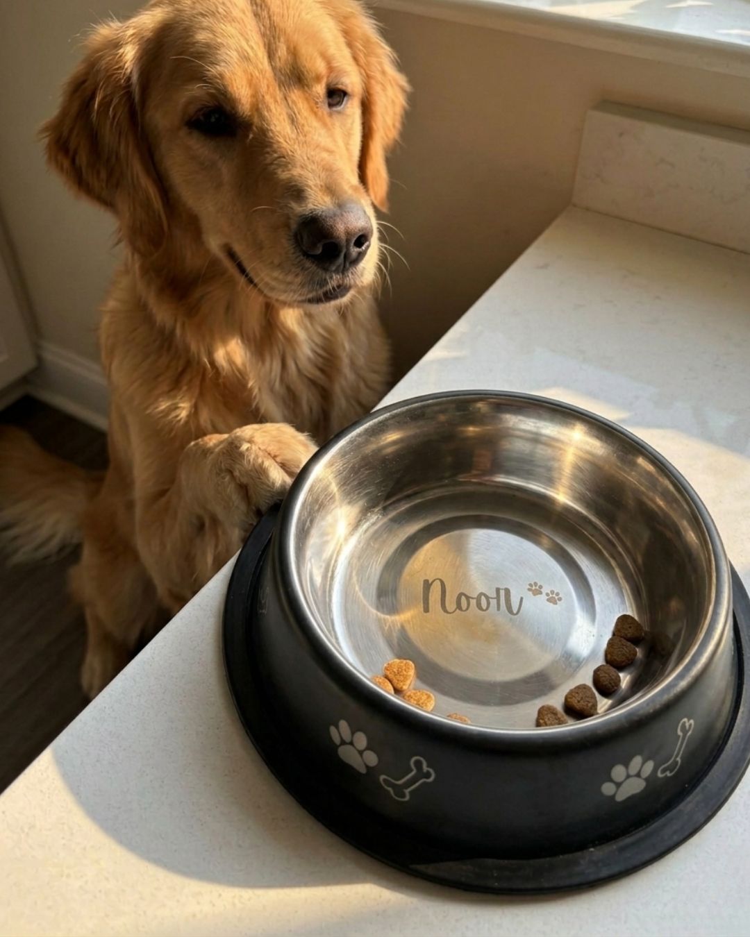 Customised PawPrint Bowl | Pet Bowl (Inside Print) – 400 ml