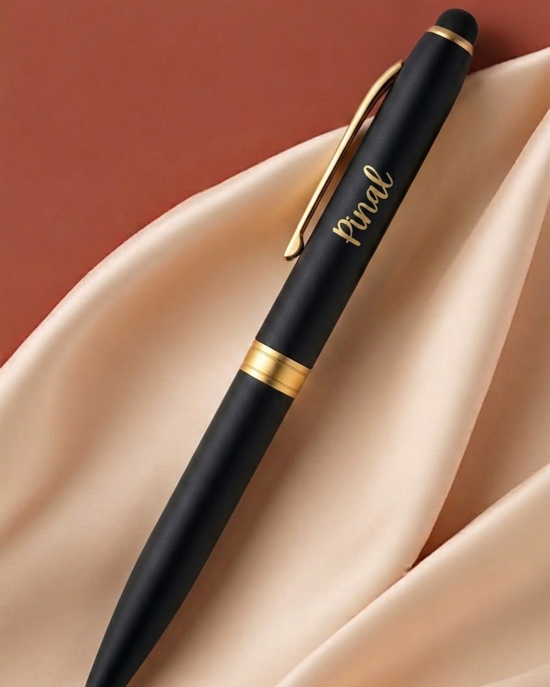 Customised Magnetic Clip Pen With Stylus