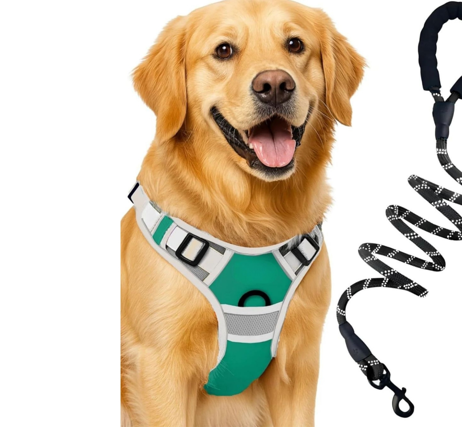 Customised - No-Pull Dog Harness & Leash Set (Adjustable, Padded)