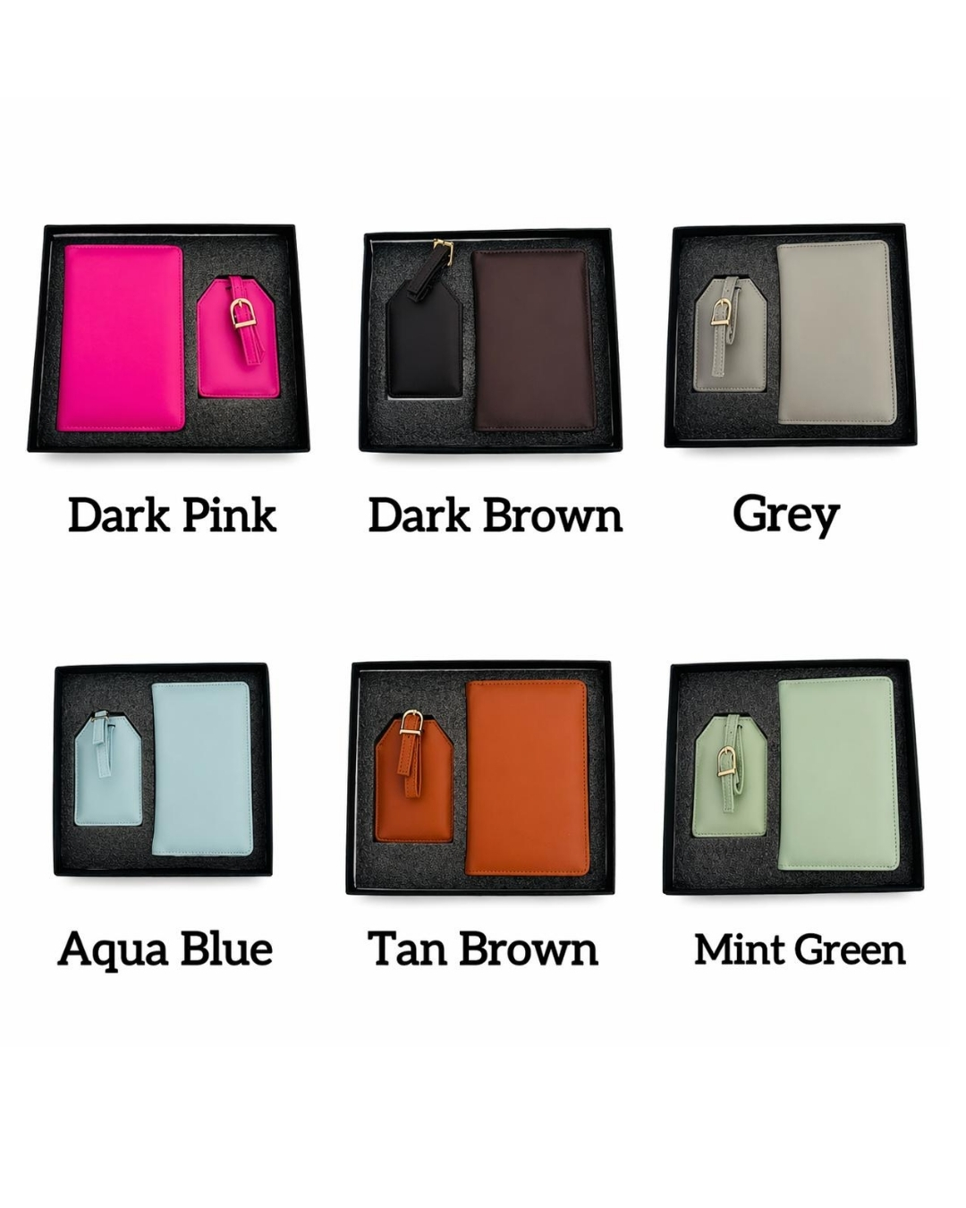 Personalized Passport Cover & Luggage Tag Set