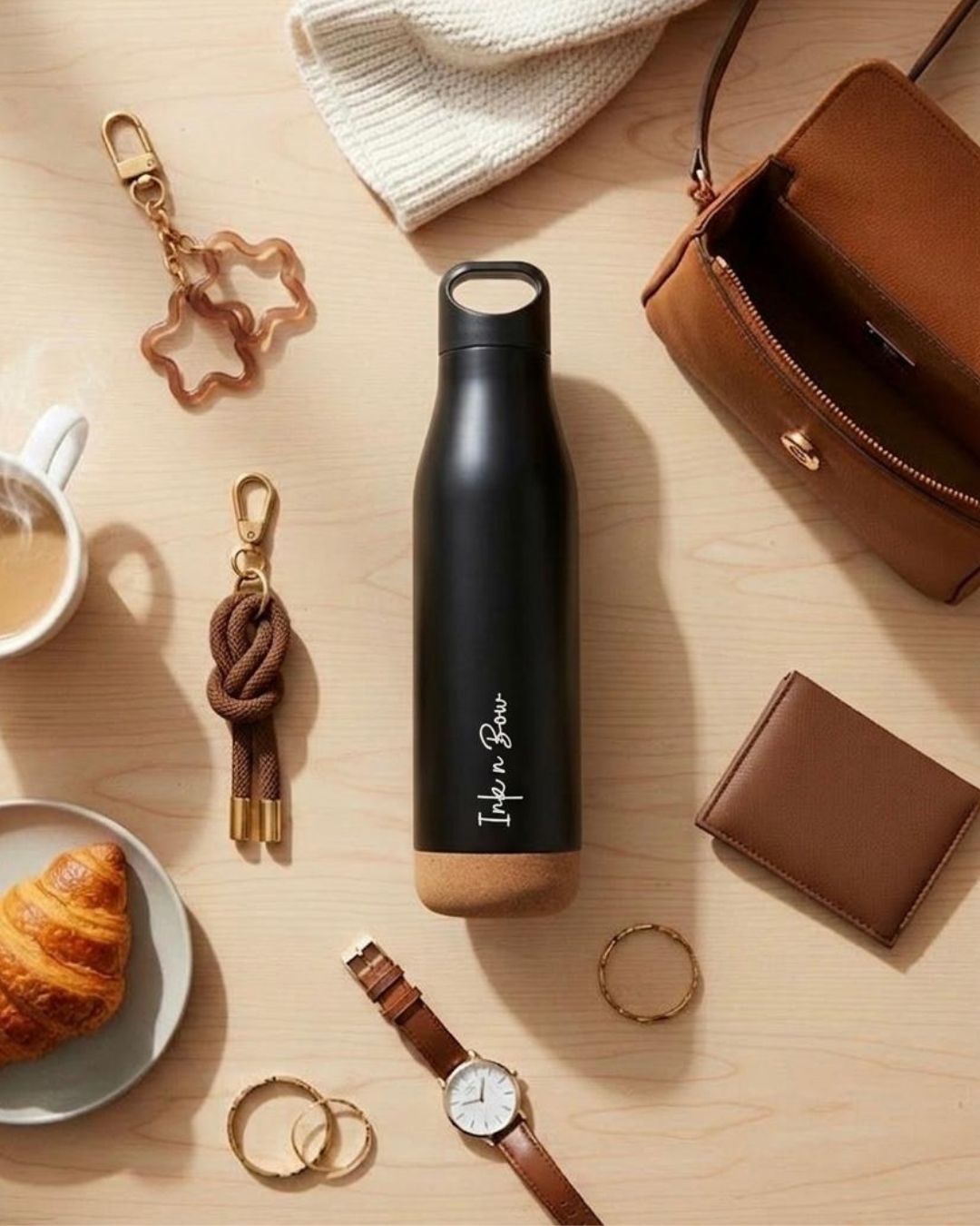 Personalized Premium Vacuum Cork Bottle (500 ml)