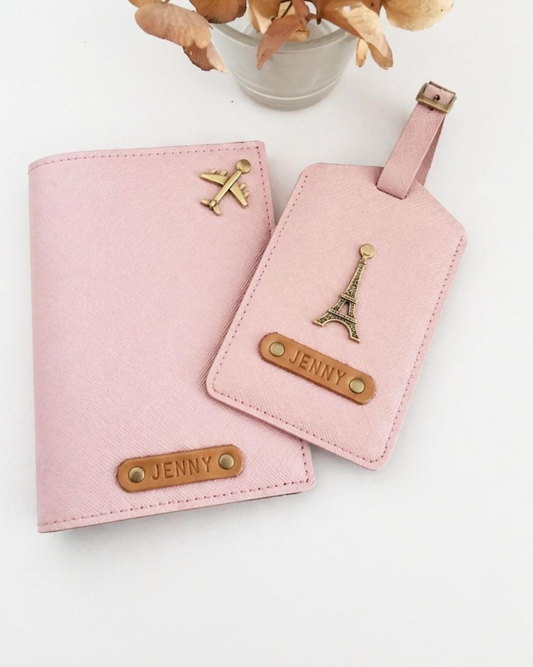 Personalized Passport Cover & Luggage Tag Set