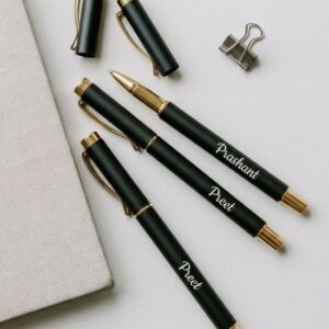 Customised Classic Black Clip Pen