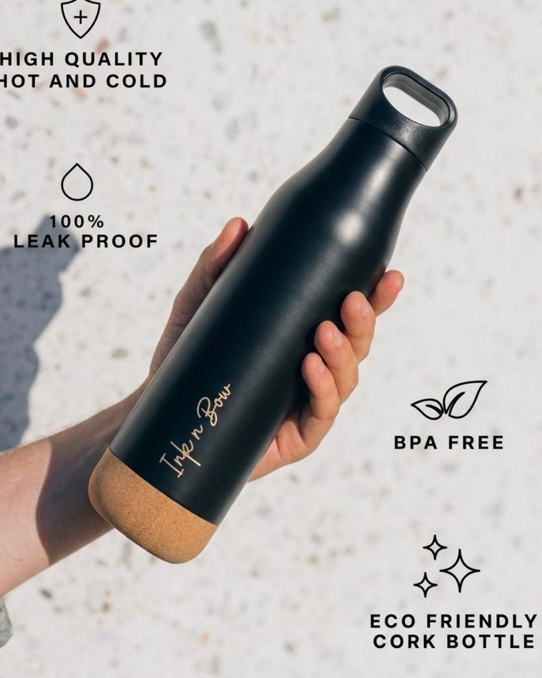Personalized Premium Vacuum Cork Bottle (500 ml)