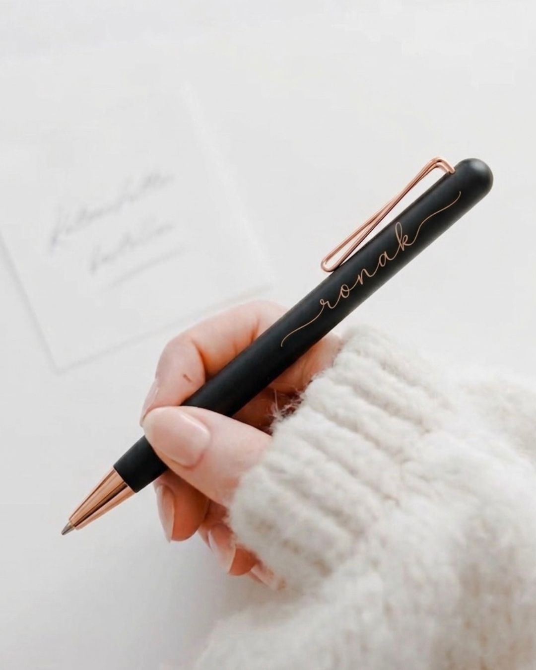 Customised Midnight Copper Pen