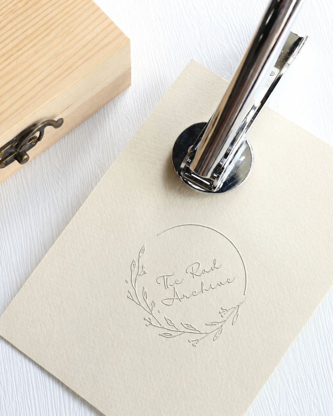 Customised - Classic Floral Paper Embosser (40 mm)