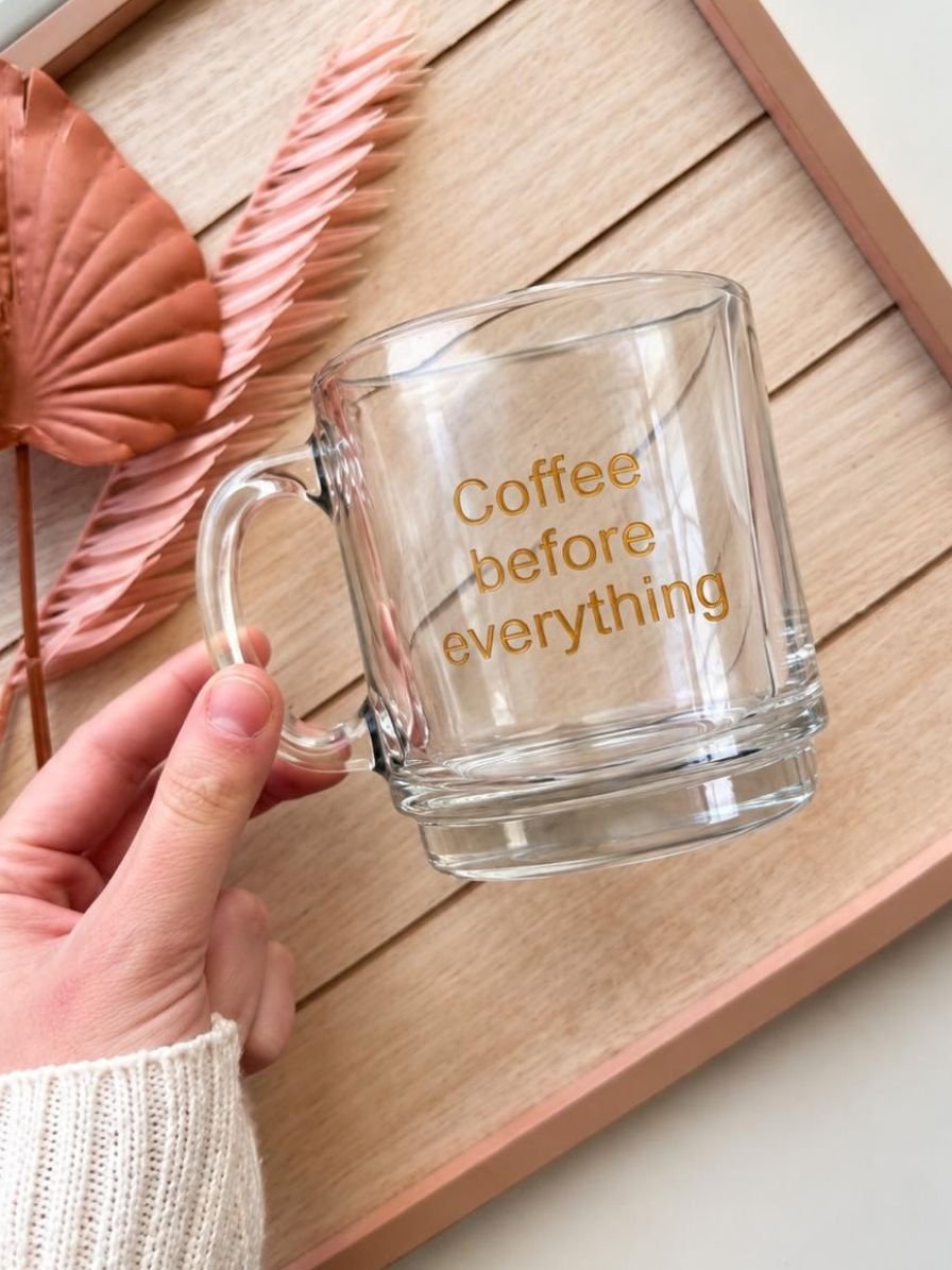 Customised - Daily Brew Glass Cup
