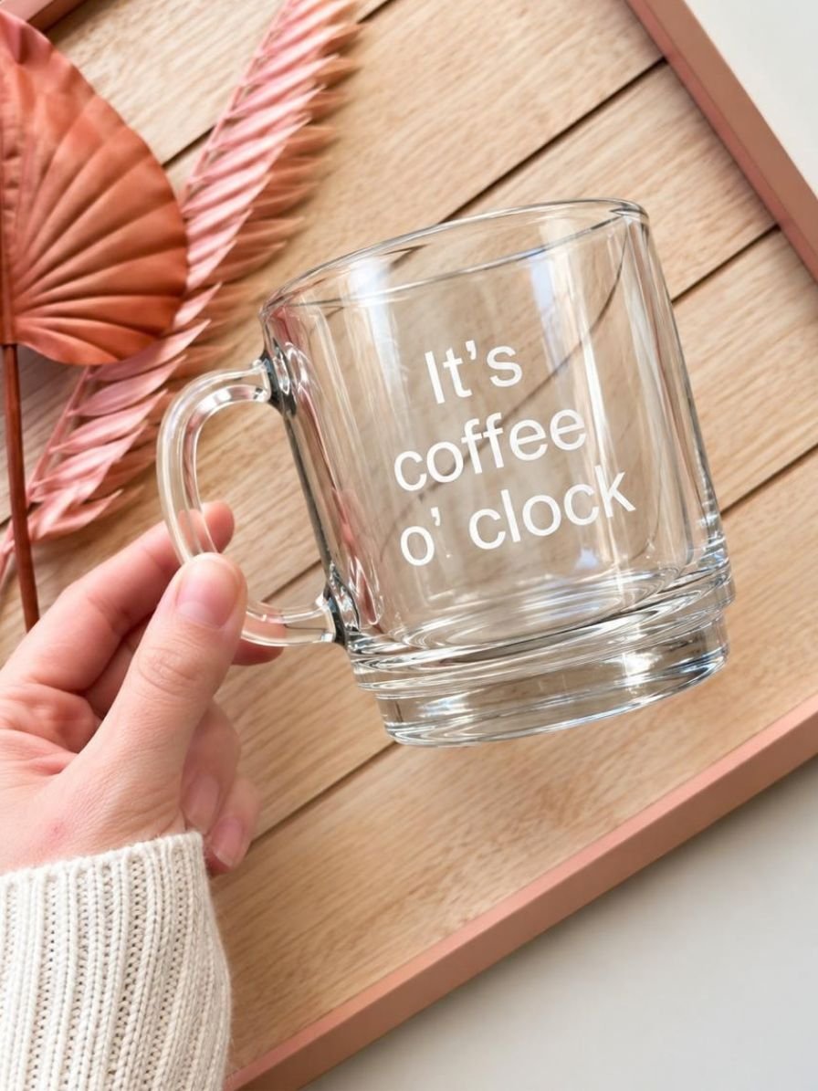 Customised - Daily Brew Glass Cup
