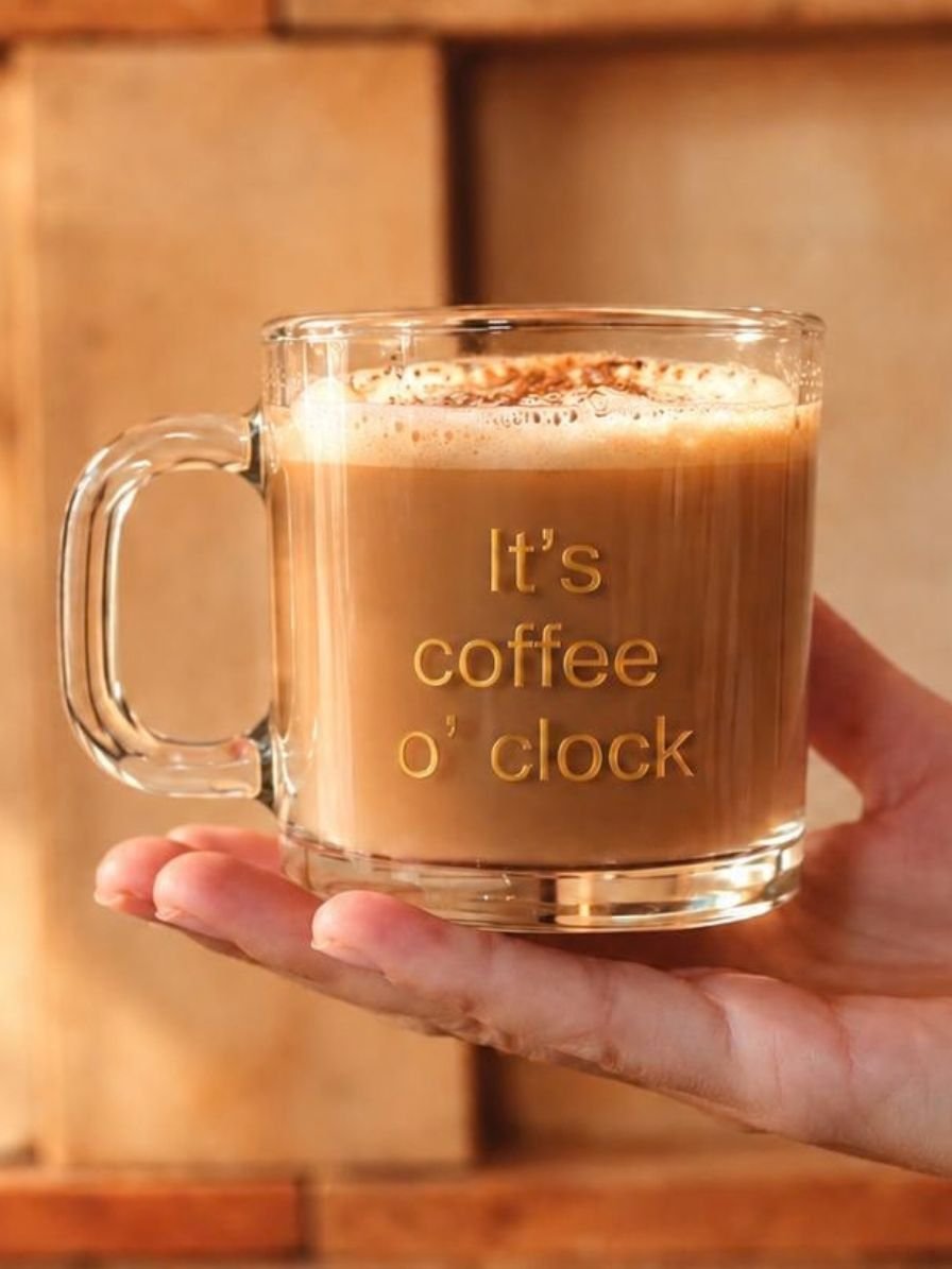 Customised - Daily Brew Glass Cup