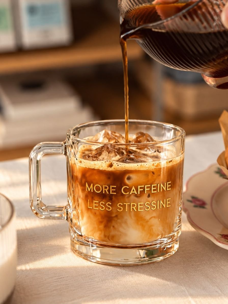 Customised - Daily Brew Glass Cup