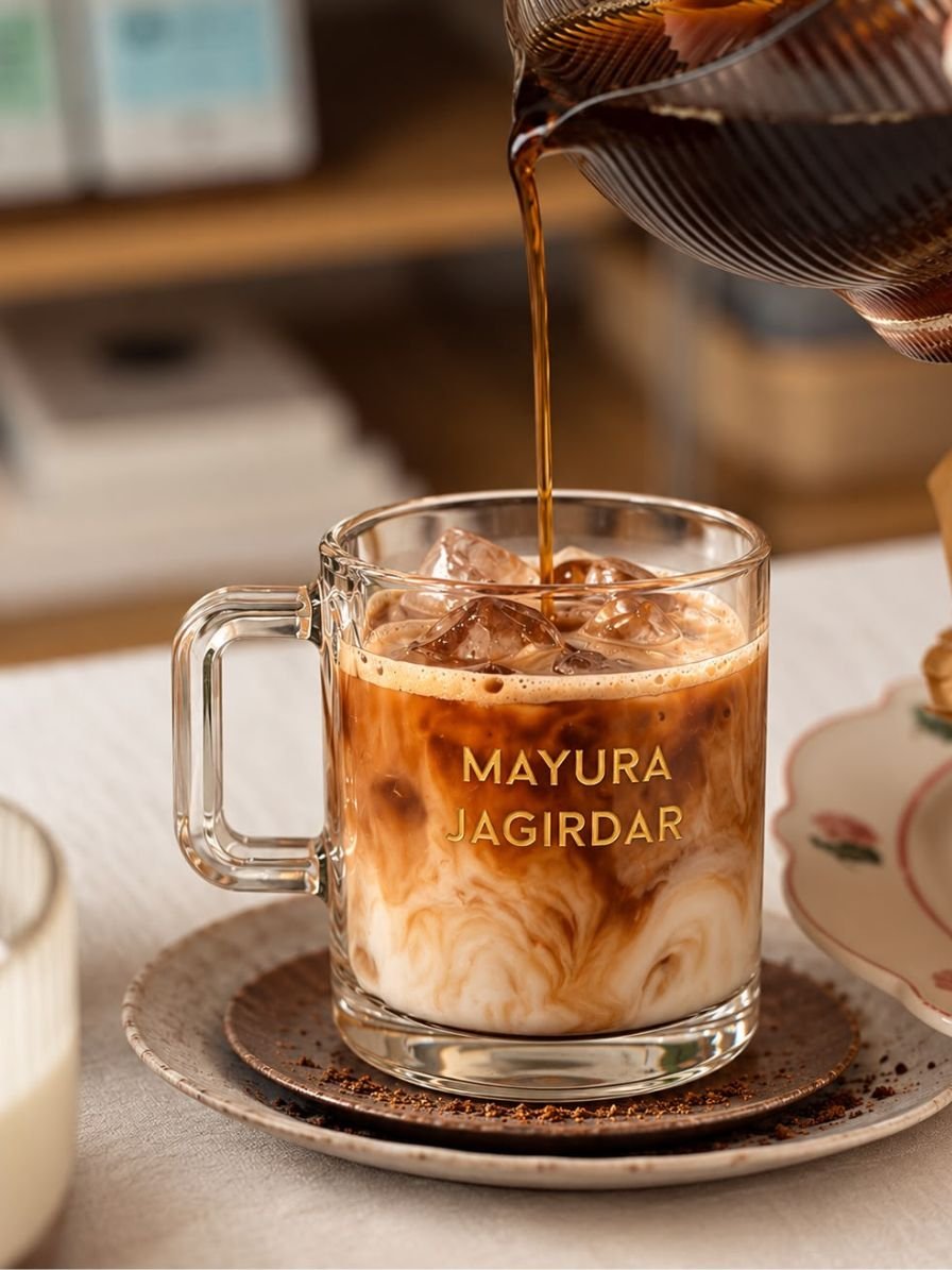 Customised - Daily Brew Glass Cup