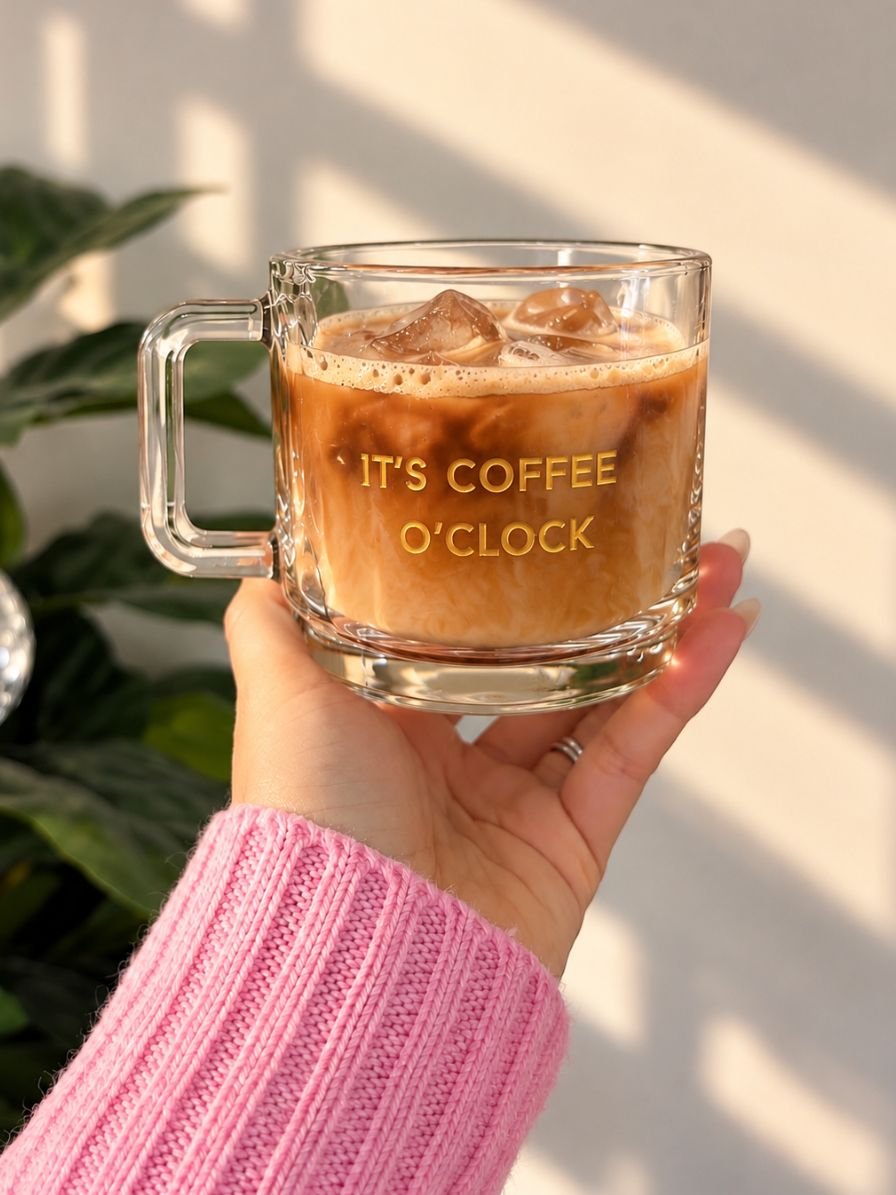 Customised - Daily Brew Glass Cup