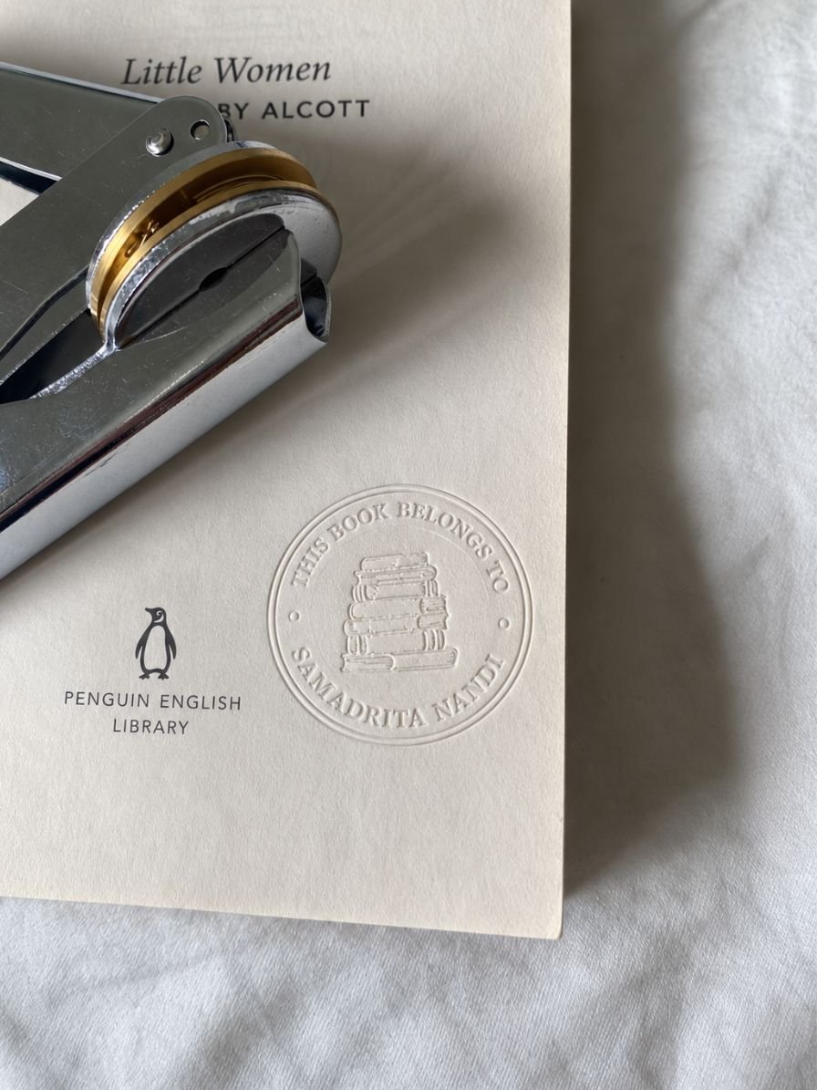 Customised - Paper Embosser - Classic Book Stack (40 mm)