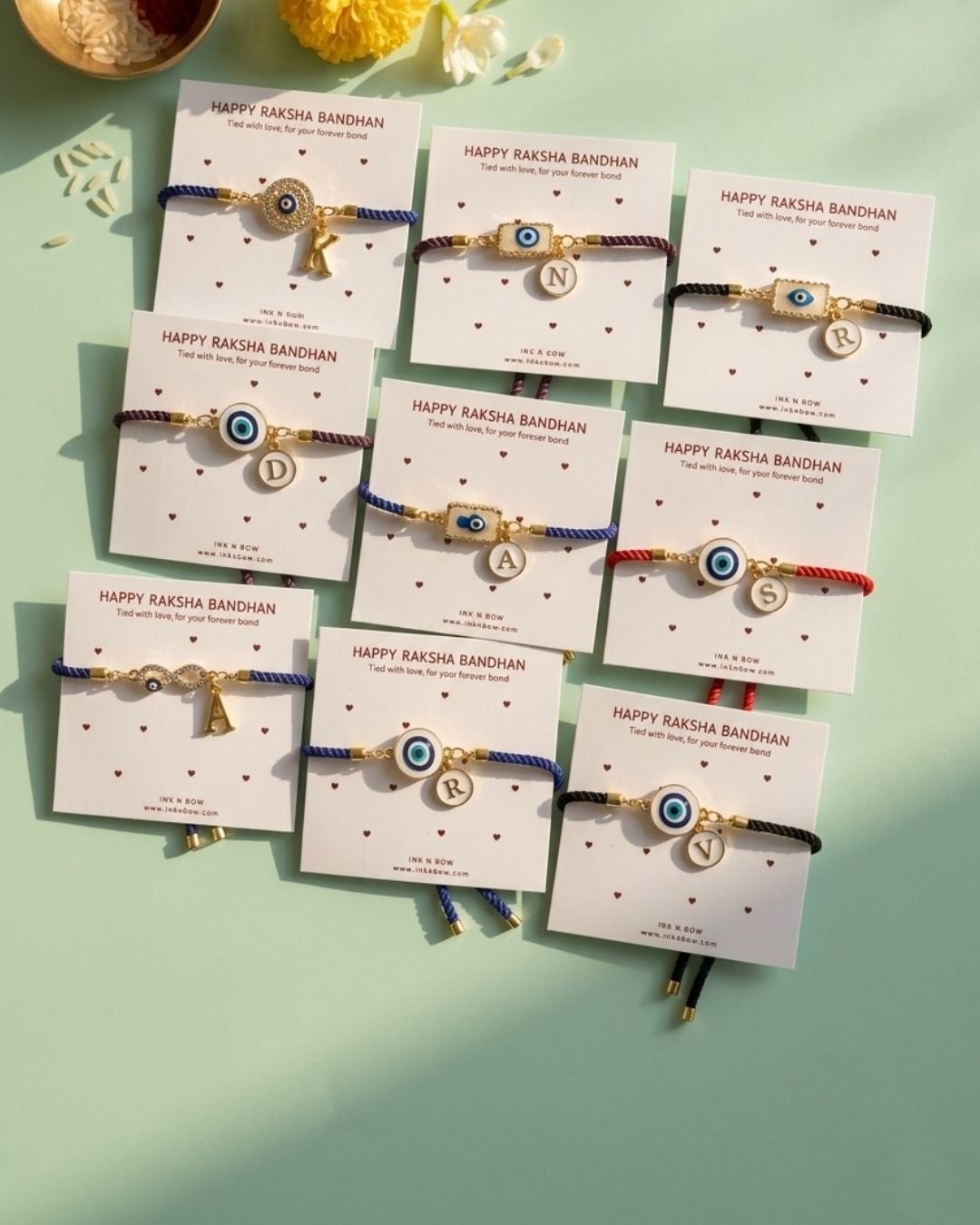 Personalized Evil Eye Charm Rakhi