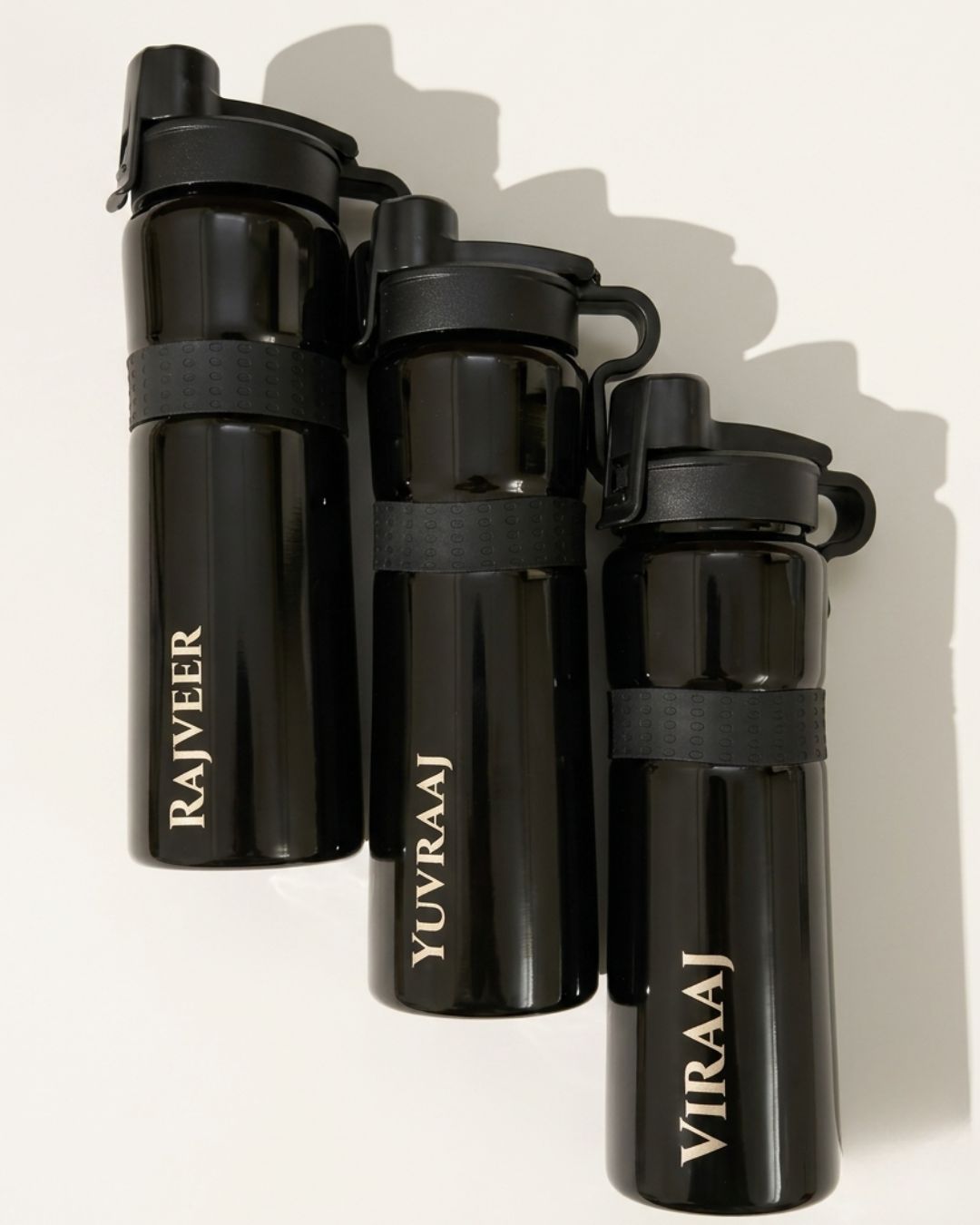 Customised - Midnight Steel Sipper Bottle | Premium Grip Bottle