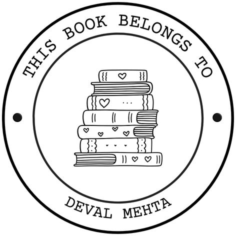 Customised - Paper Embosser - Classic Book Stack (40 mm)