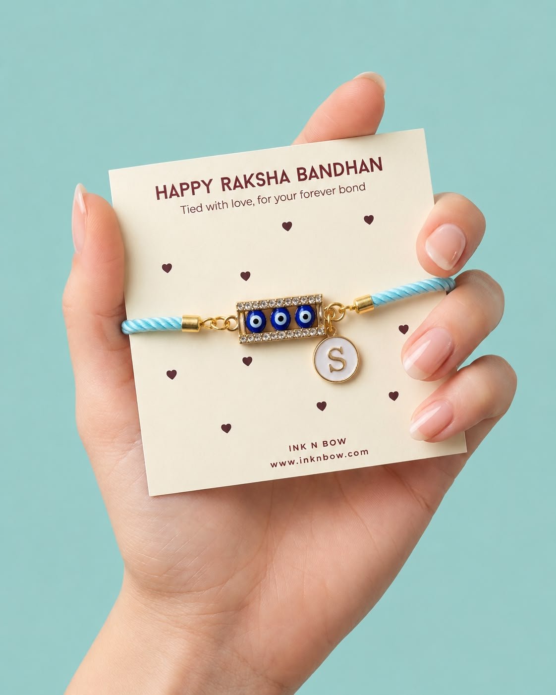 Personalized Evil Eye Charm Rakhi