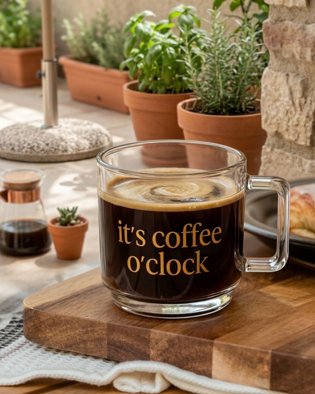 Customised - Daily Brew Glass Cup
