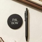 customized executive black desk pen