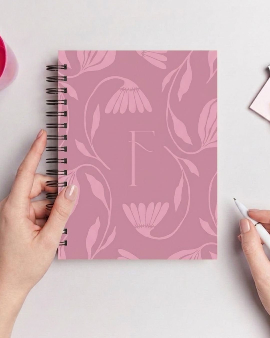 Customised - Notebook | Diary - Initial Bloom