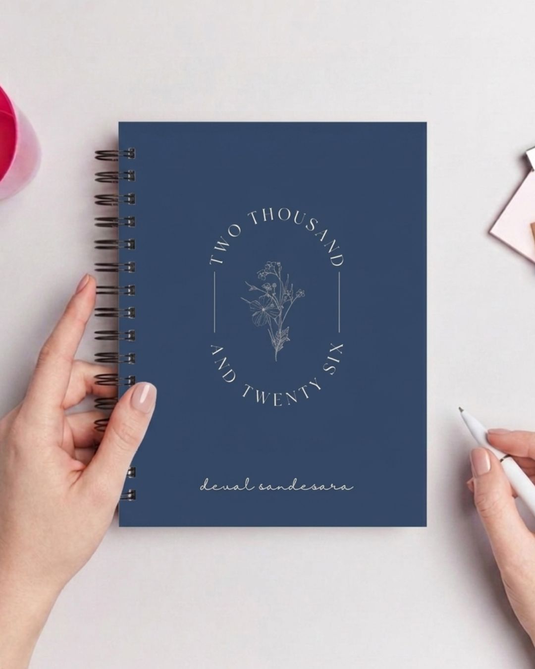 Customised - Notebook | Diary - Botanical Crest 2026