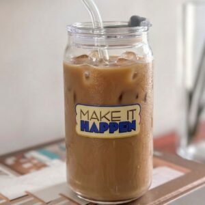 Personalized – Clear Tall Glass – Vinyl Print