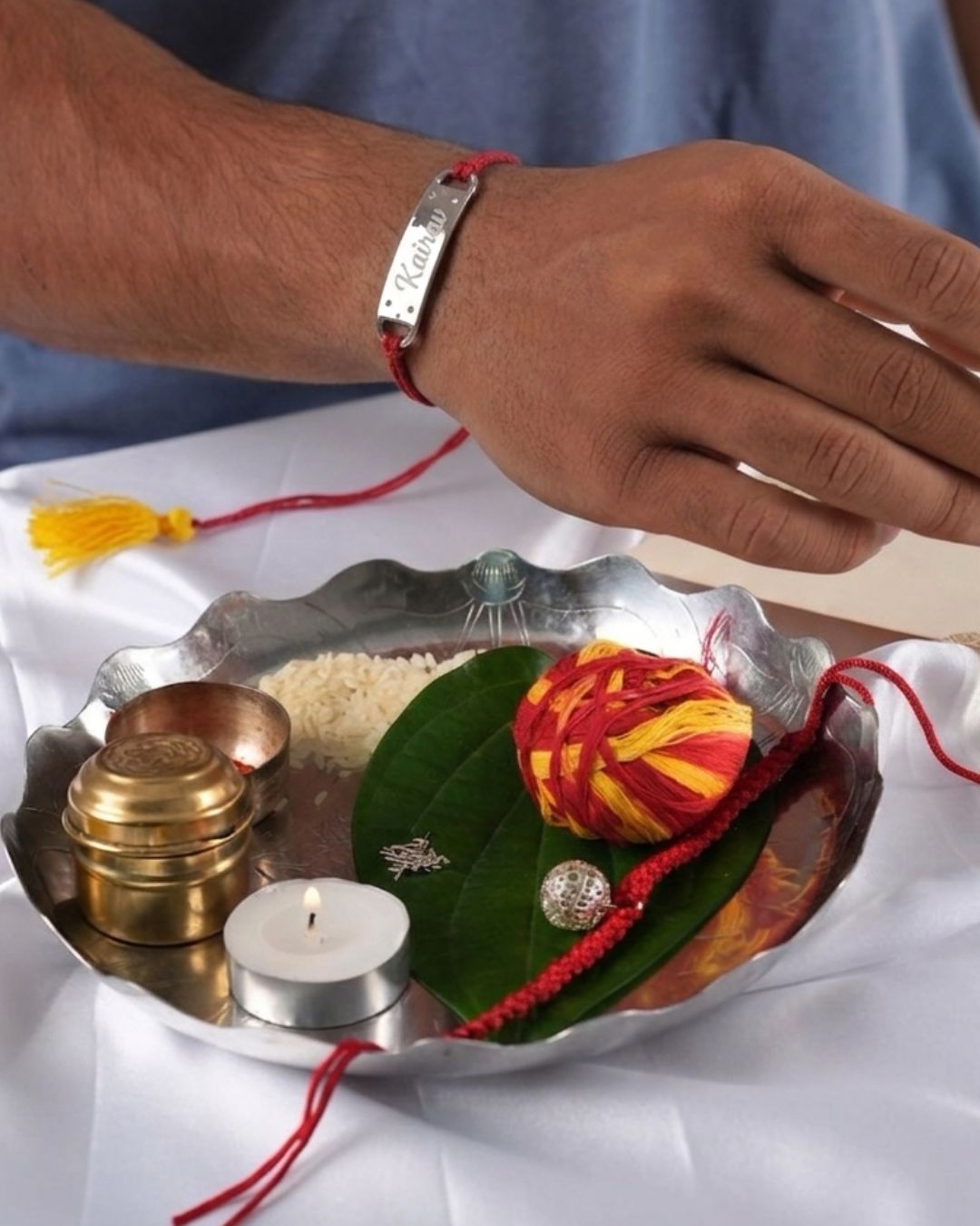 Personalized - Timeless Metal Rakhi