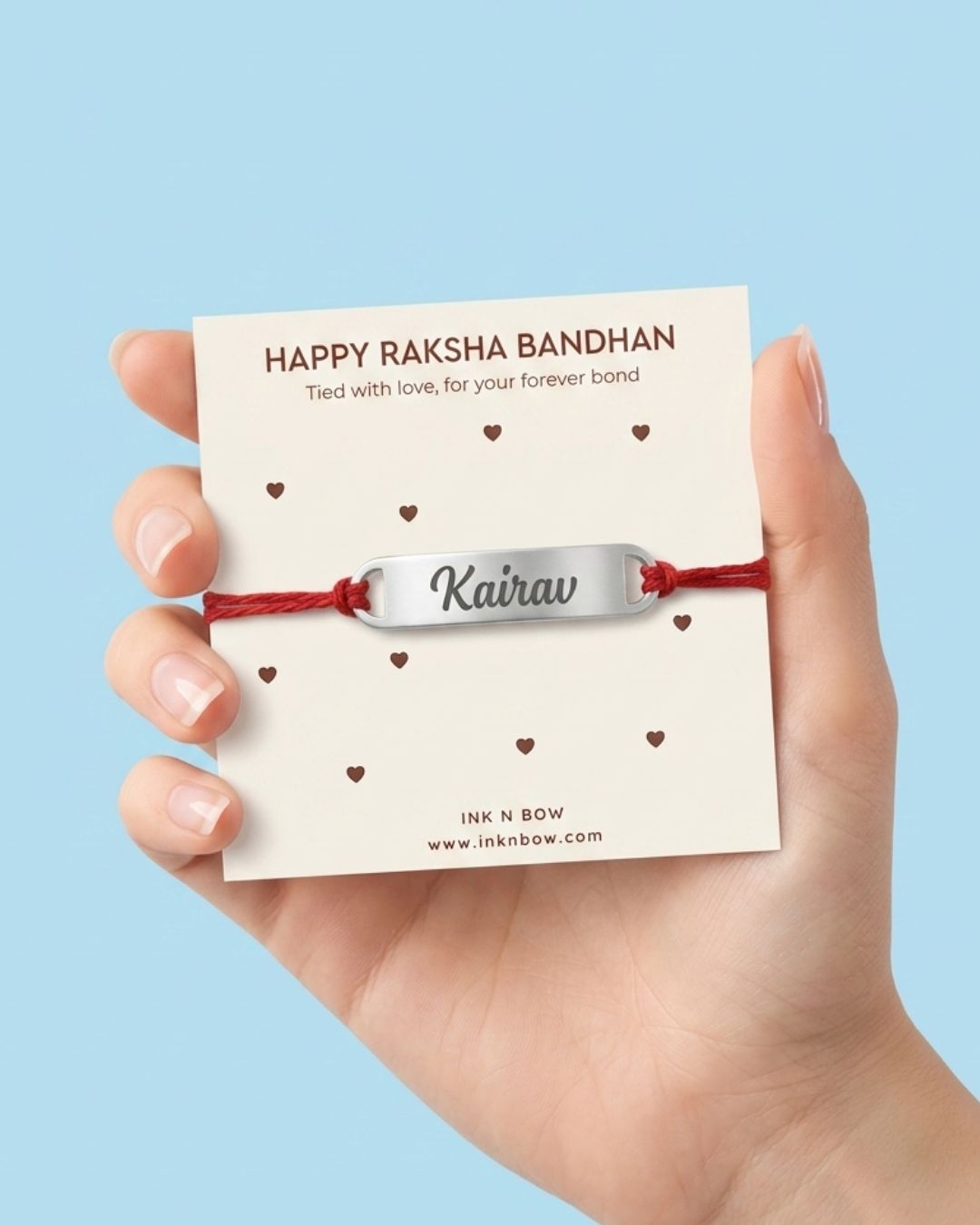 Personalized - Timeless Metal Rakhi