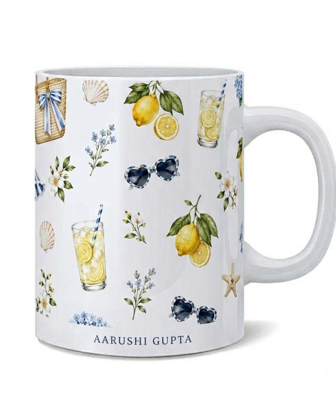 Customised - White Sublimation Mug - Amalfi Lemon