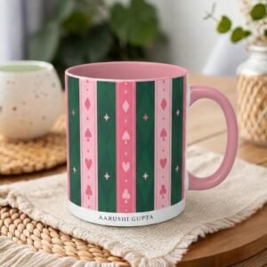 Pink Sublimation Mug Suits