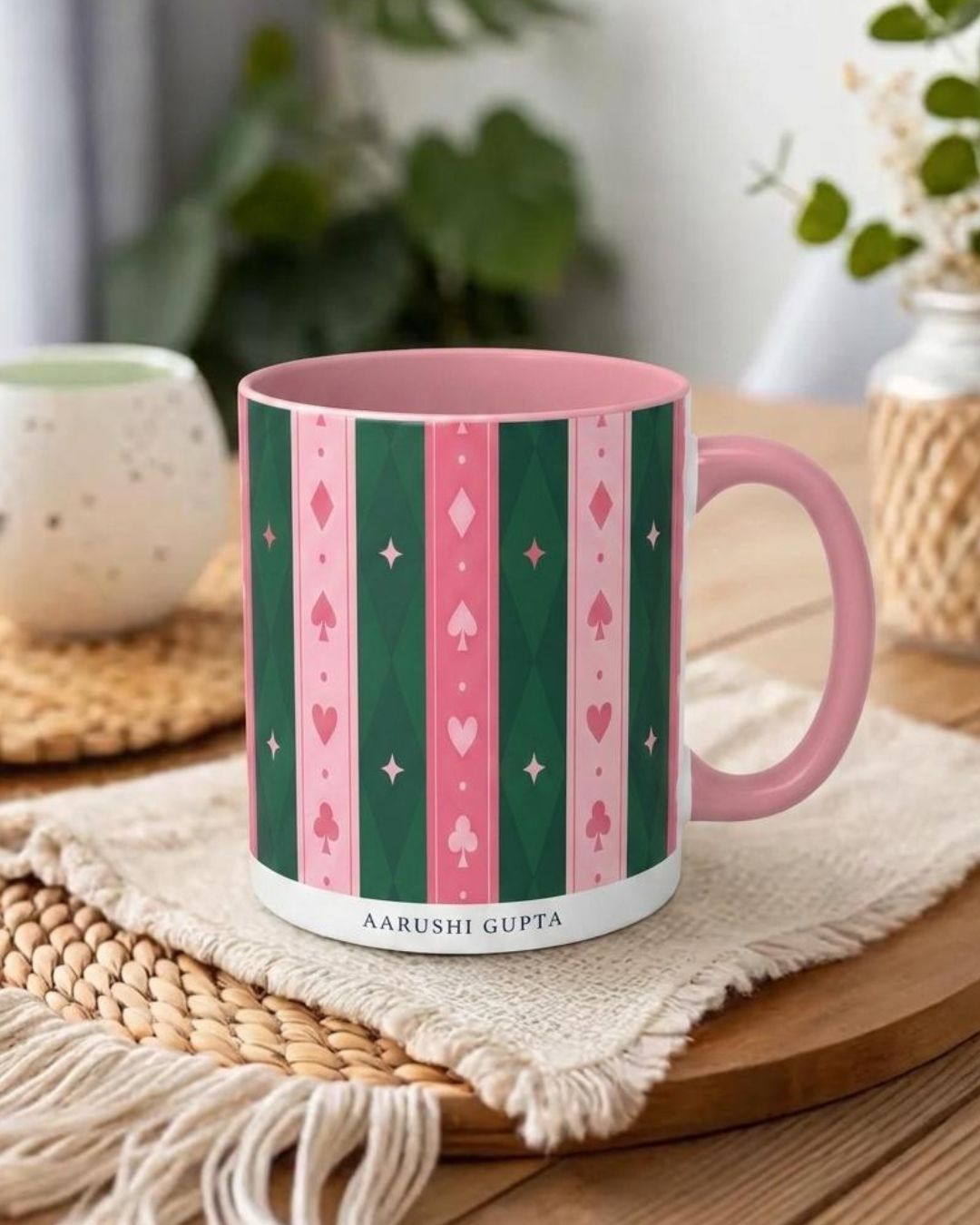 Pink Sublimation Mug Suits