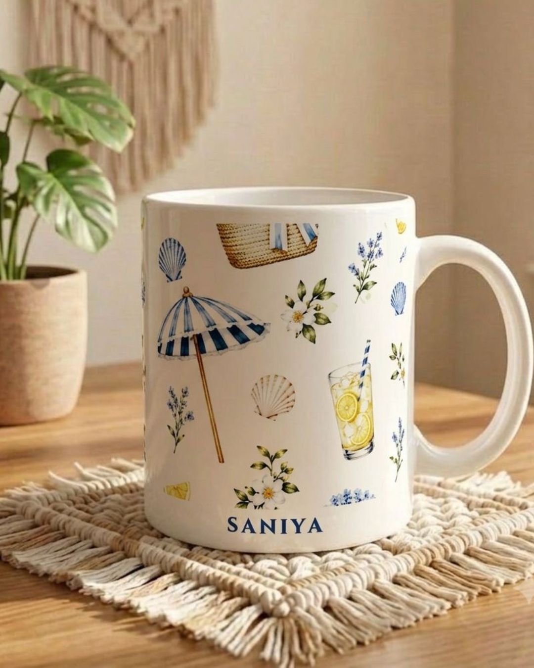 Customised - White Sublimation Mug - Amalfi Lemon
