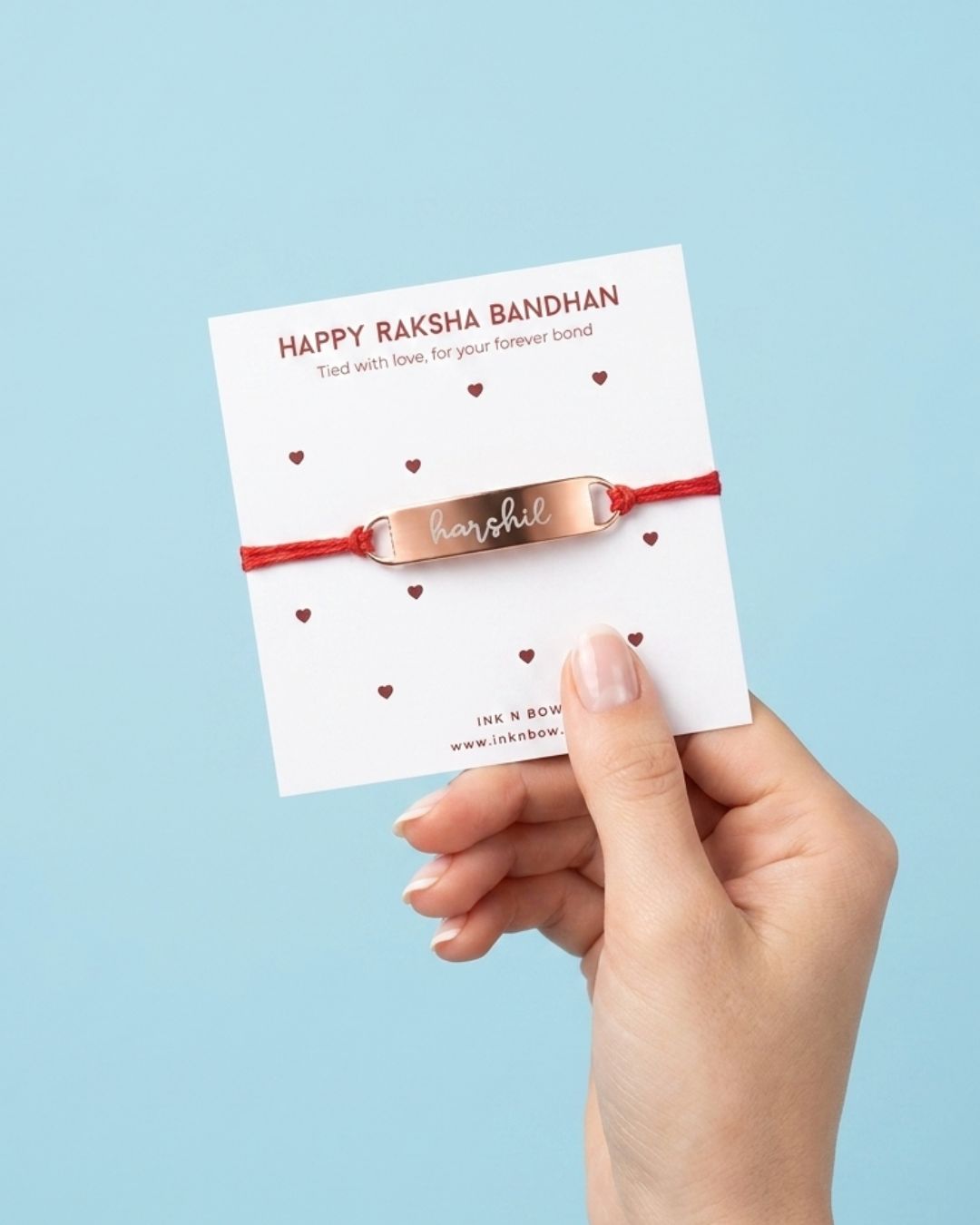 Personalized - Minimal Metal Rakhi