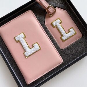 Customised – Passport Cover & Luggage Tag Set – Monogram