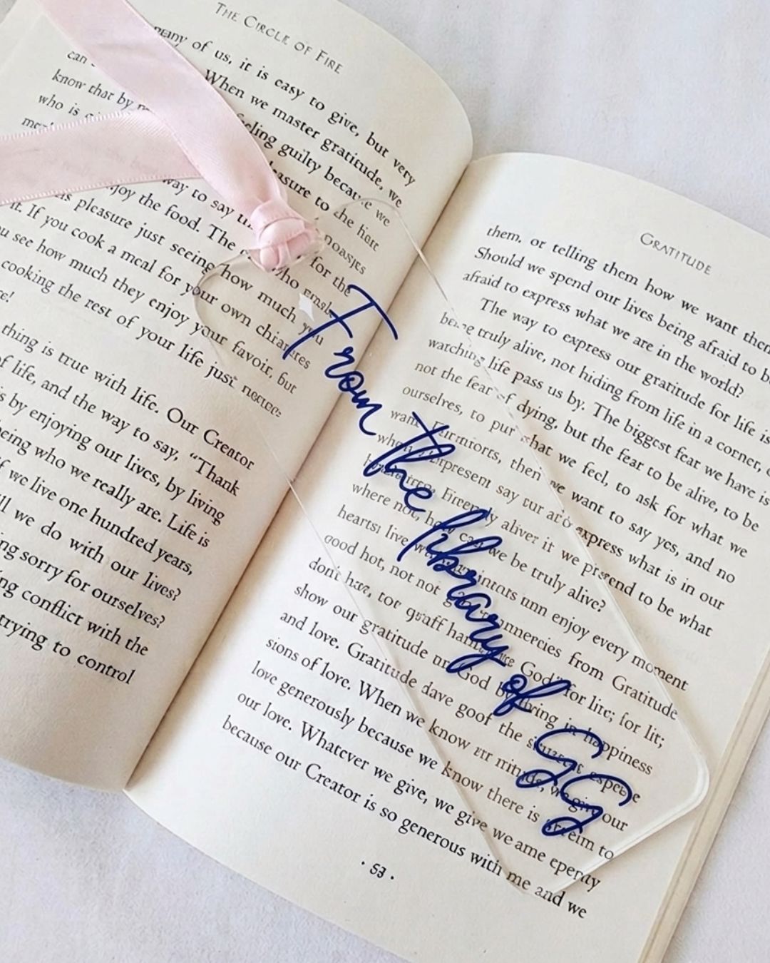 Customised - Acrylic Bookmark