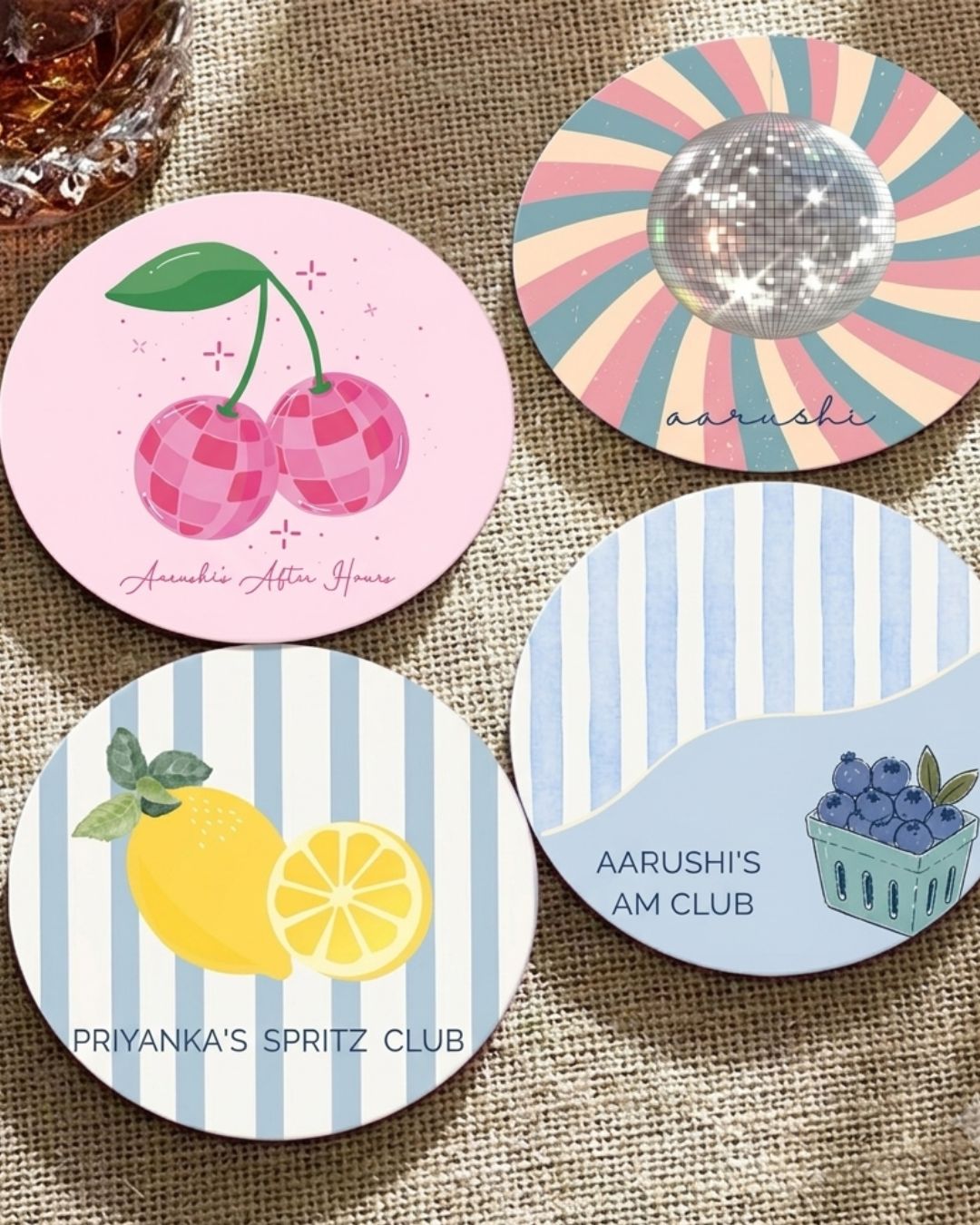 Customised - Lifestyle Club Coasters | Set of 2