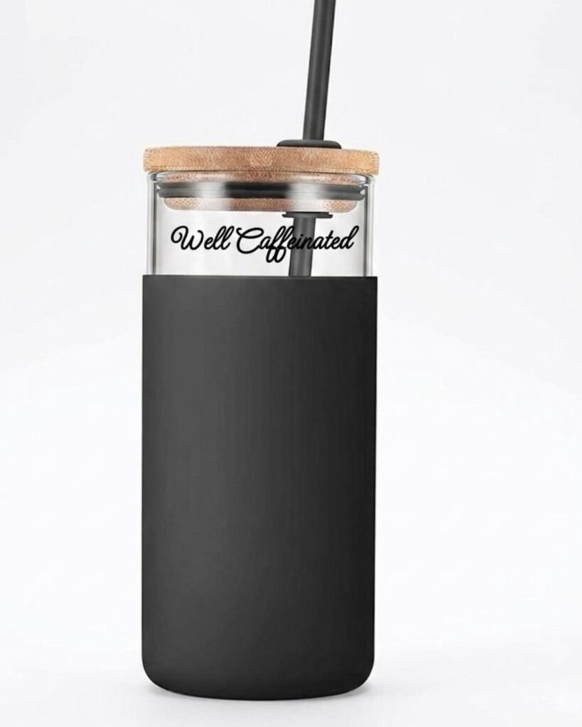 bamboo glass tumbler