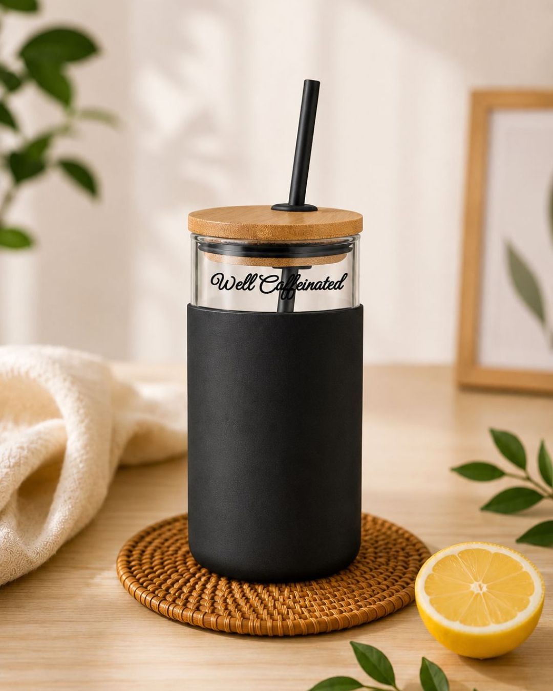 Bamboo Glass Tumbler