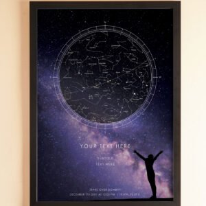 Personalised Star Map Frame – Milky Way Lady