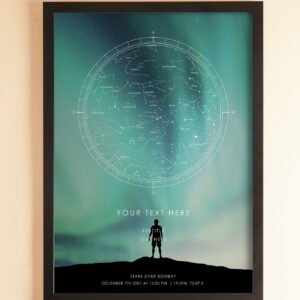 Personalised Star Map Frame – Space Marble