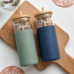 Customised – Bamboo Glass Tumbler