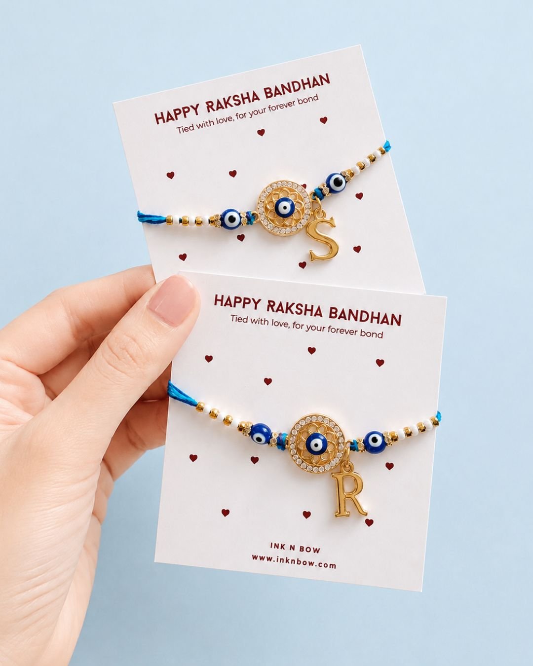 Personalized Evil Eye Thread Rakhi
