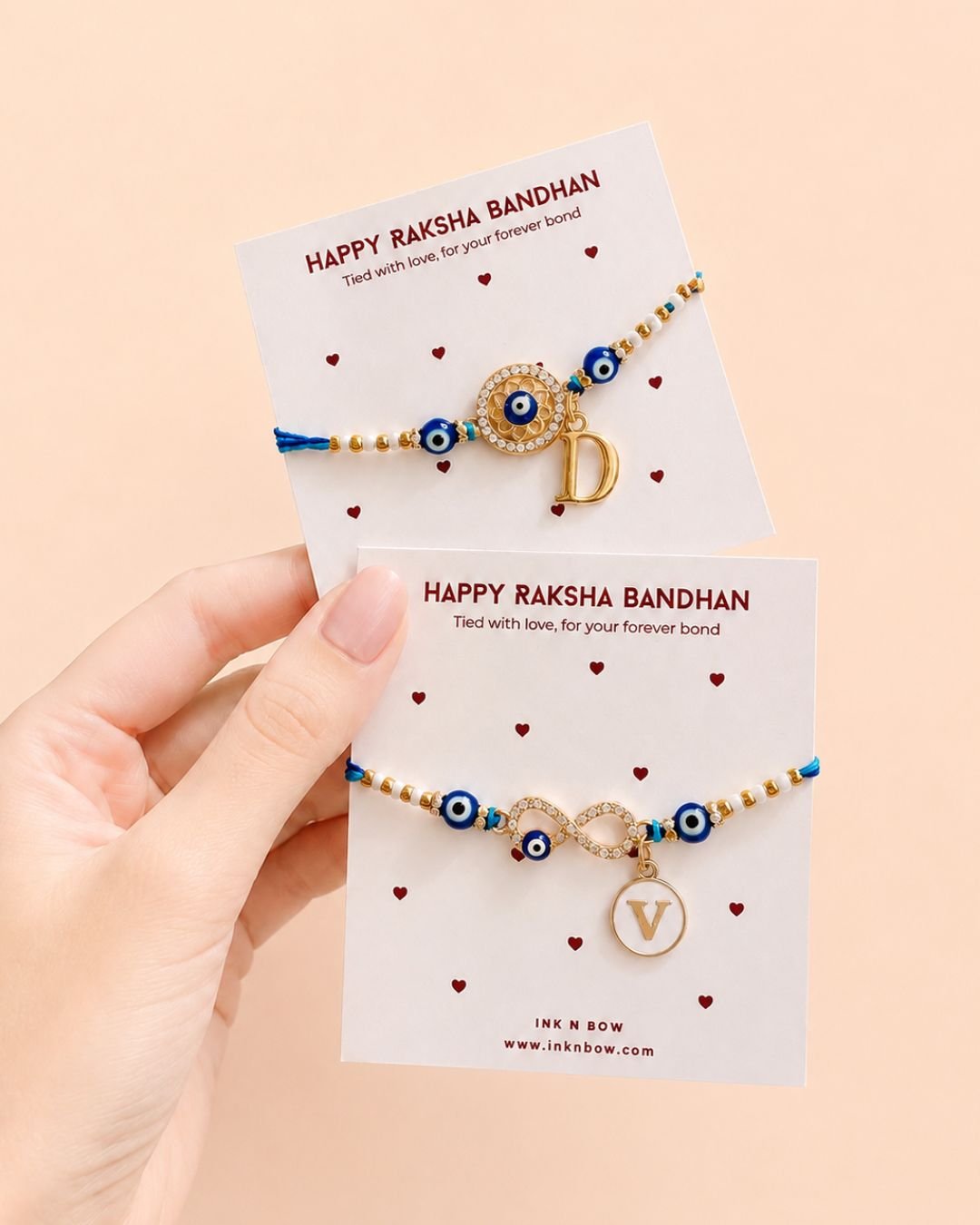 Personalized Evil Eye Thread Rakhi