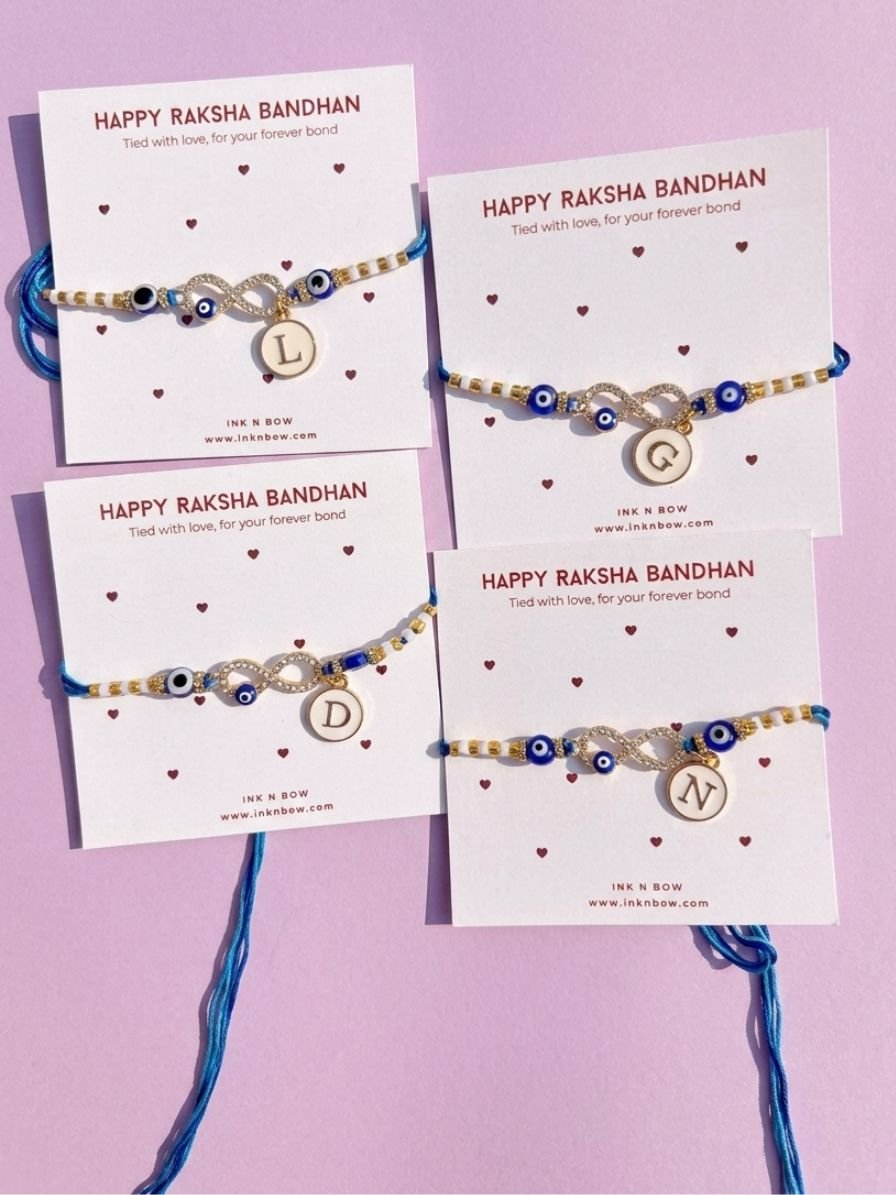 Personalized Evil Eye Thread Rakhi