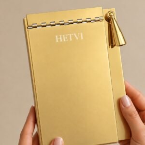 Personalized – Metal Luxe Notepad with Pen Holder