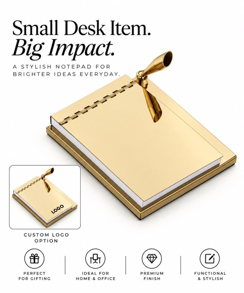 Luxe Notepad with Pen Holder