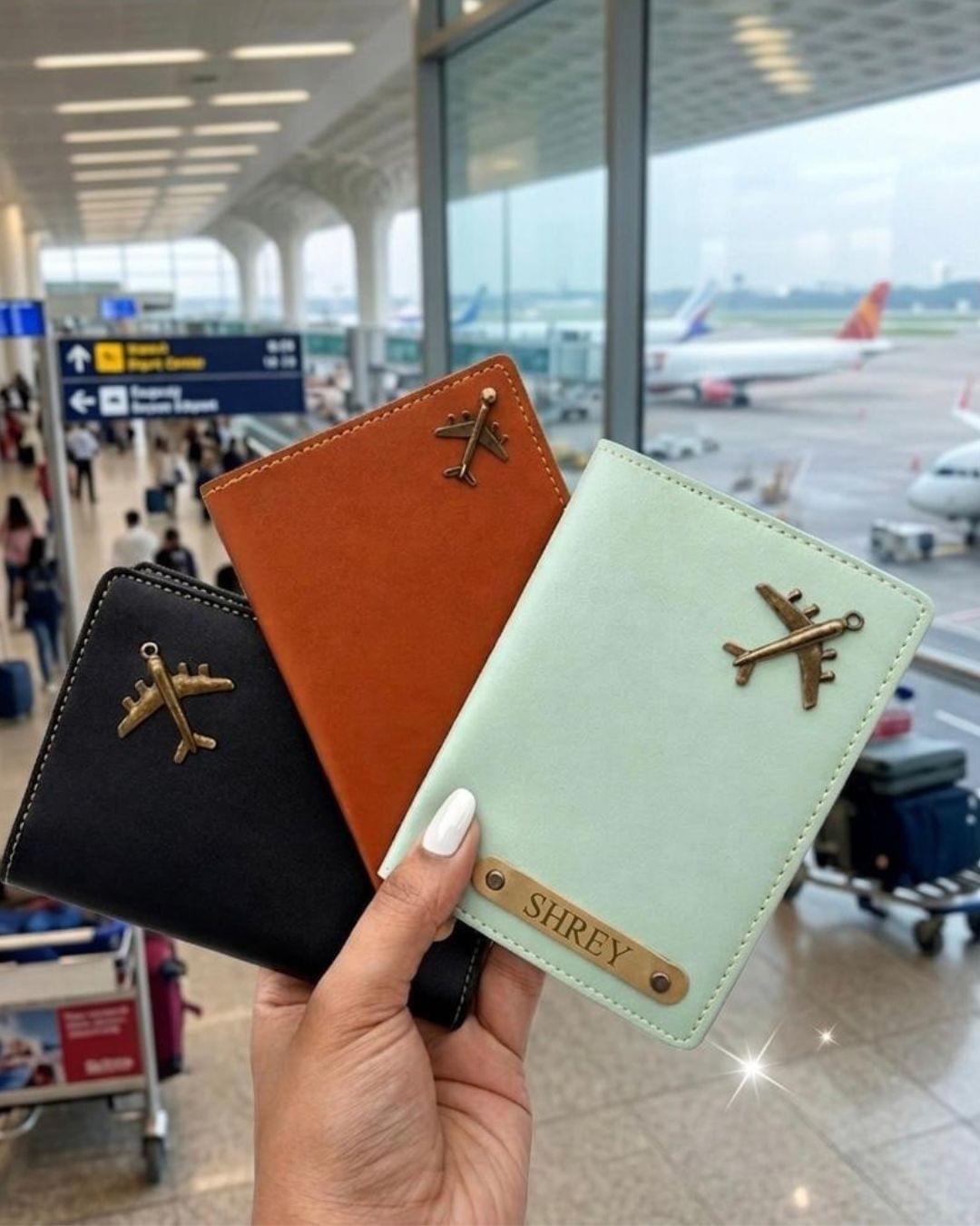 Personalized Passport Cover & Luggage Tag Set